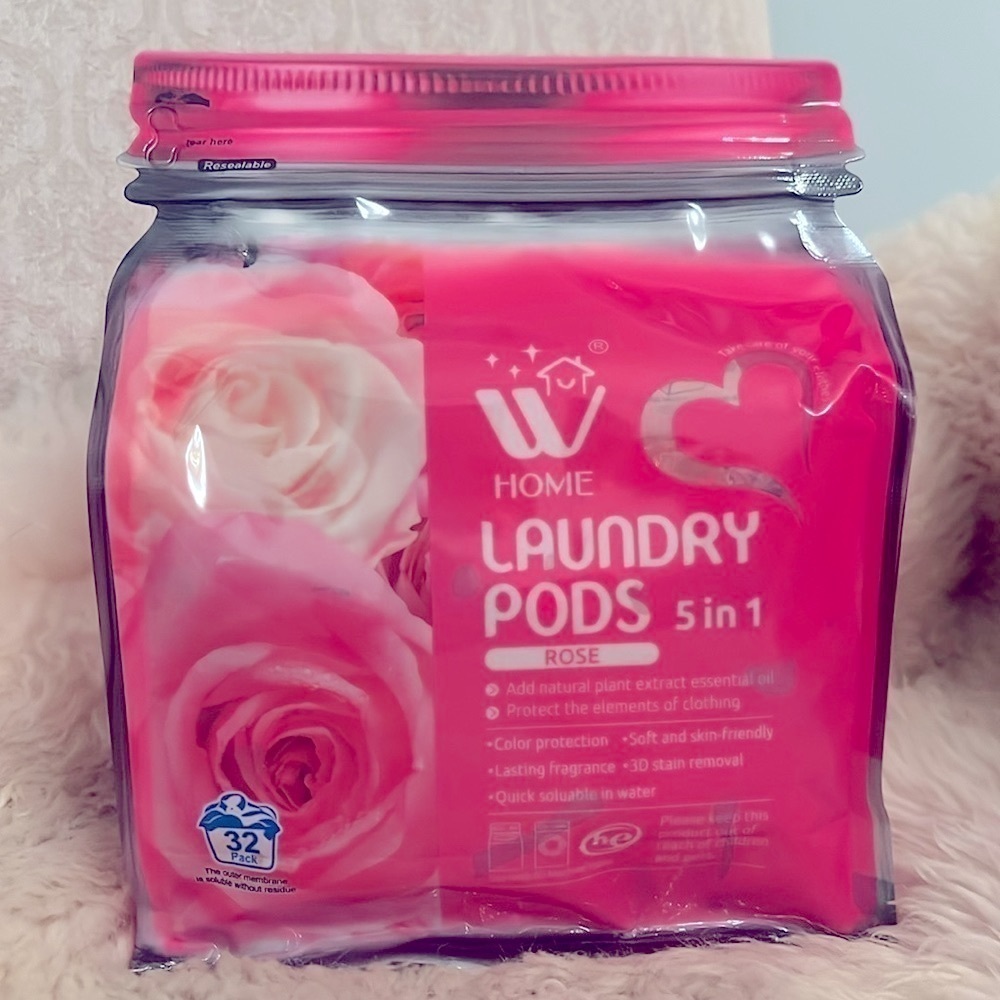 Brand New 32 Count Laundry Pods Ultra Concentrate Stain Lifter Softener Rose